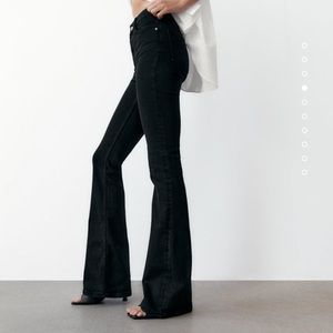 ZARA HIGH RISE FLARE JEANS